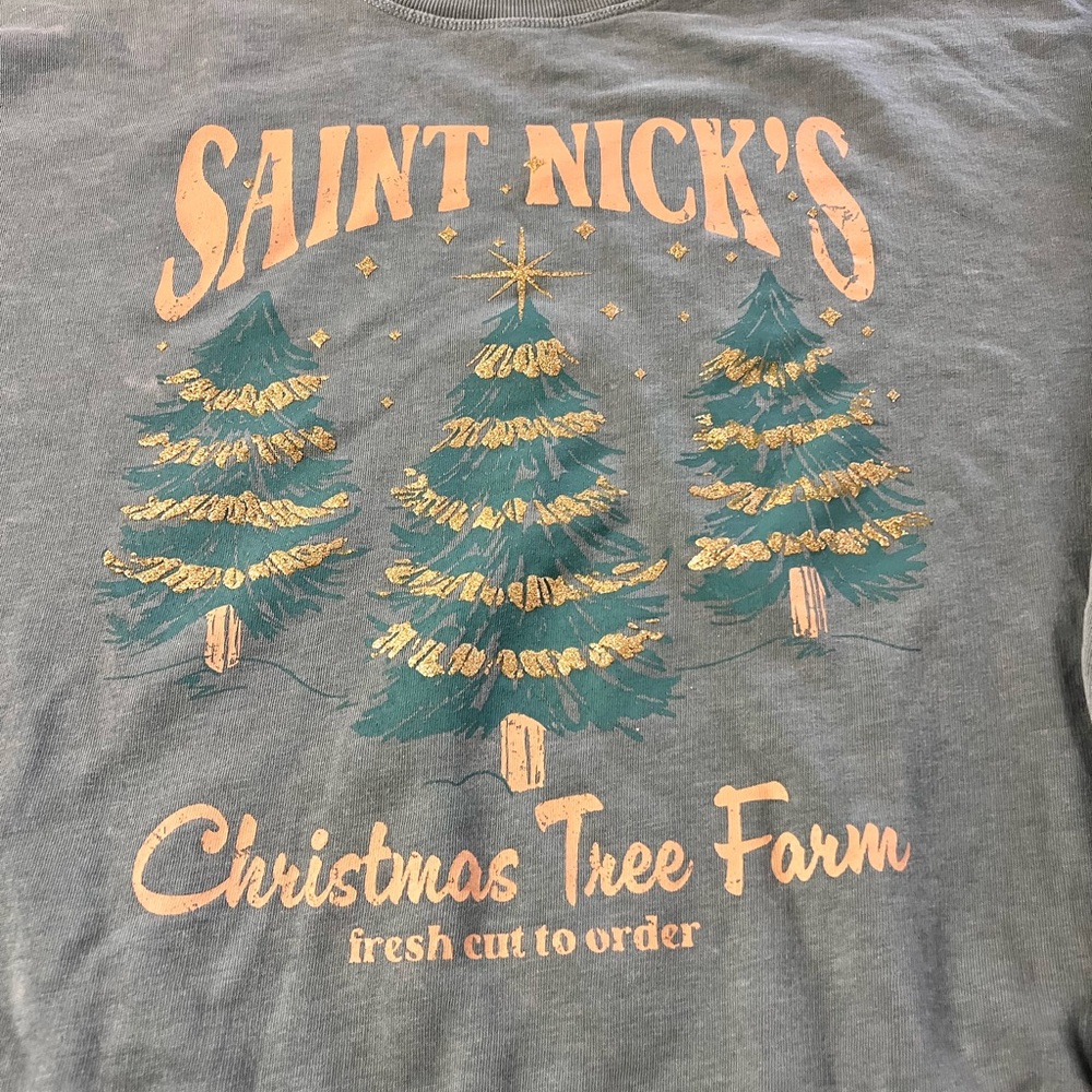 Maurice’s Christmas Tree Farm Saint Nick's Green Sweater sweatshirt
